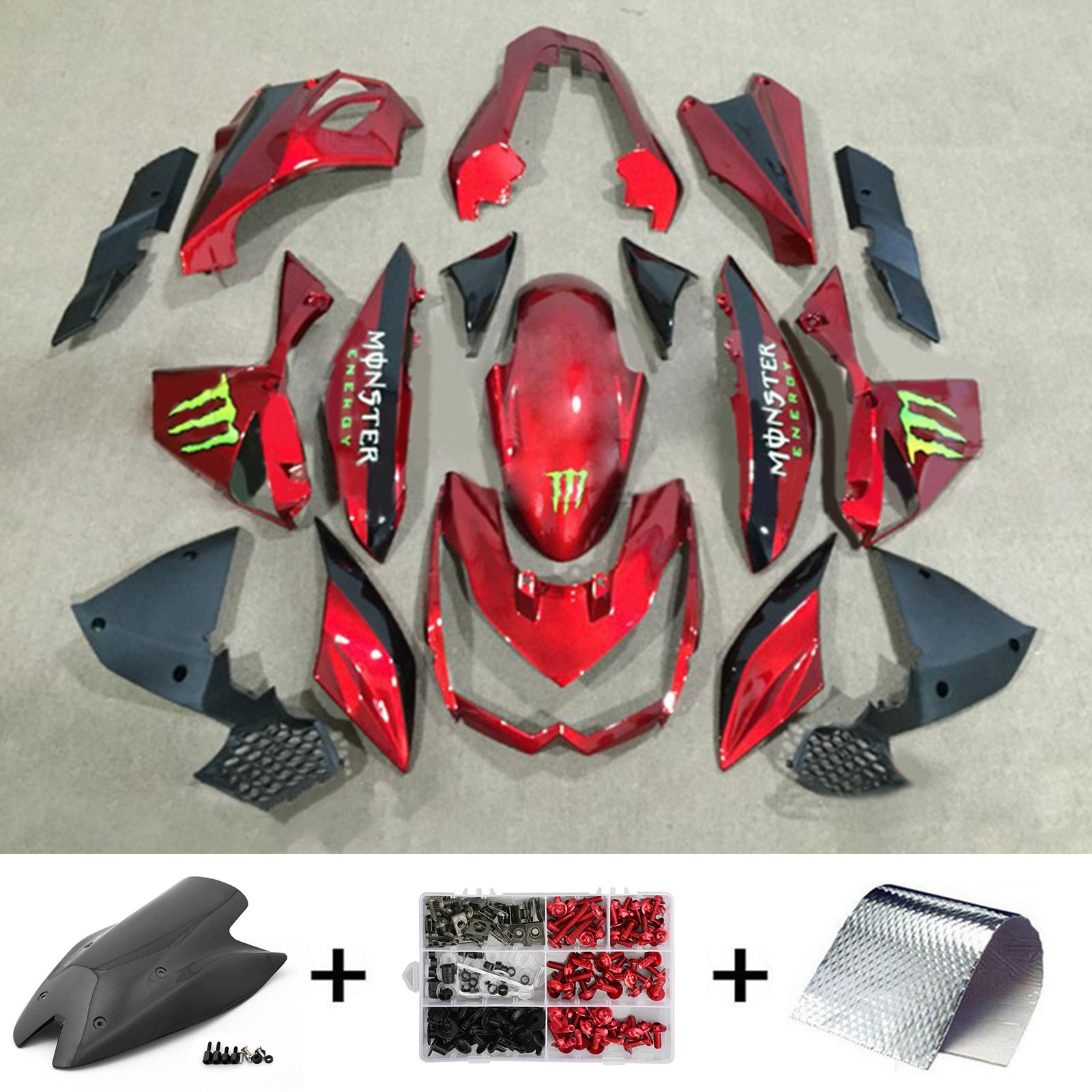 Kawasaki Z1000 2010-2013 Fairing Kit Bodywork Plastic ABS