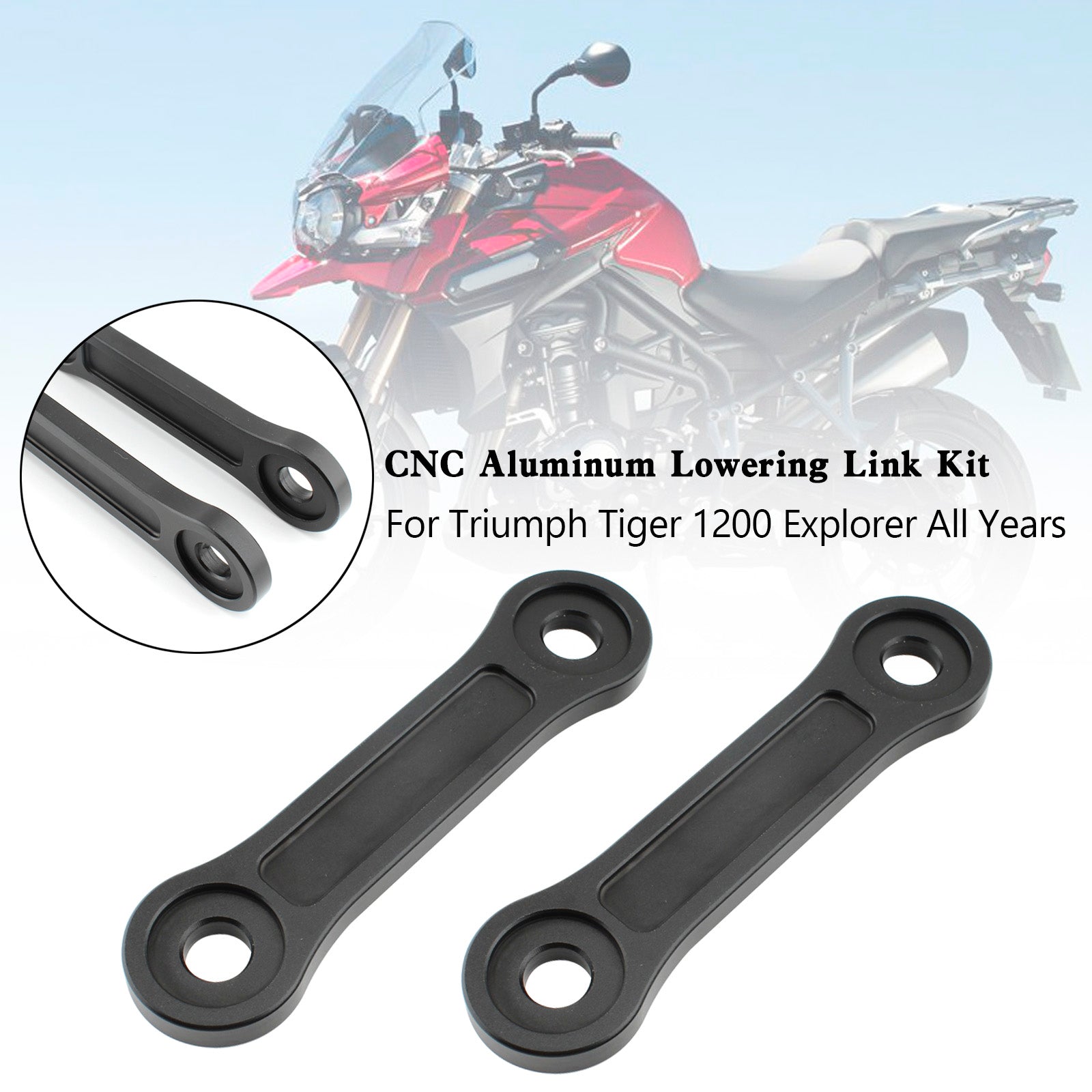 20mm Tiger 1200 Explorer All Years CNC Aluminum Lowering Link Kit