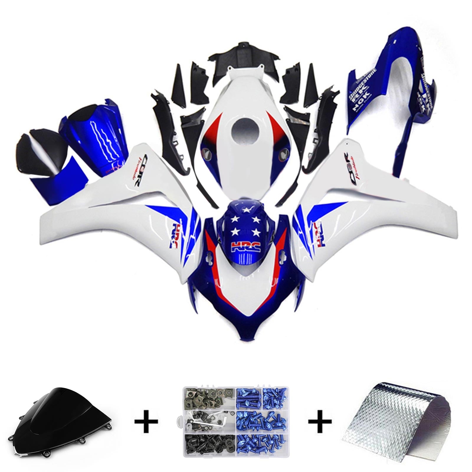 Honda CBR1000RR 2008-2011 Fairing Kit Bodywork Plastic ABS