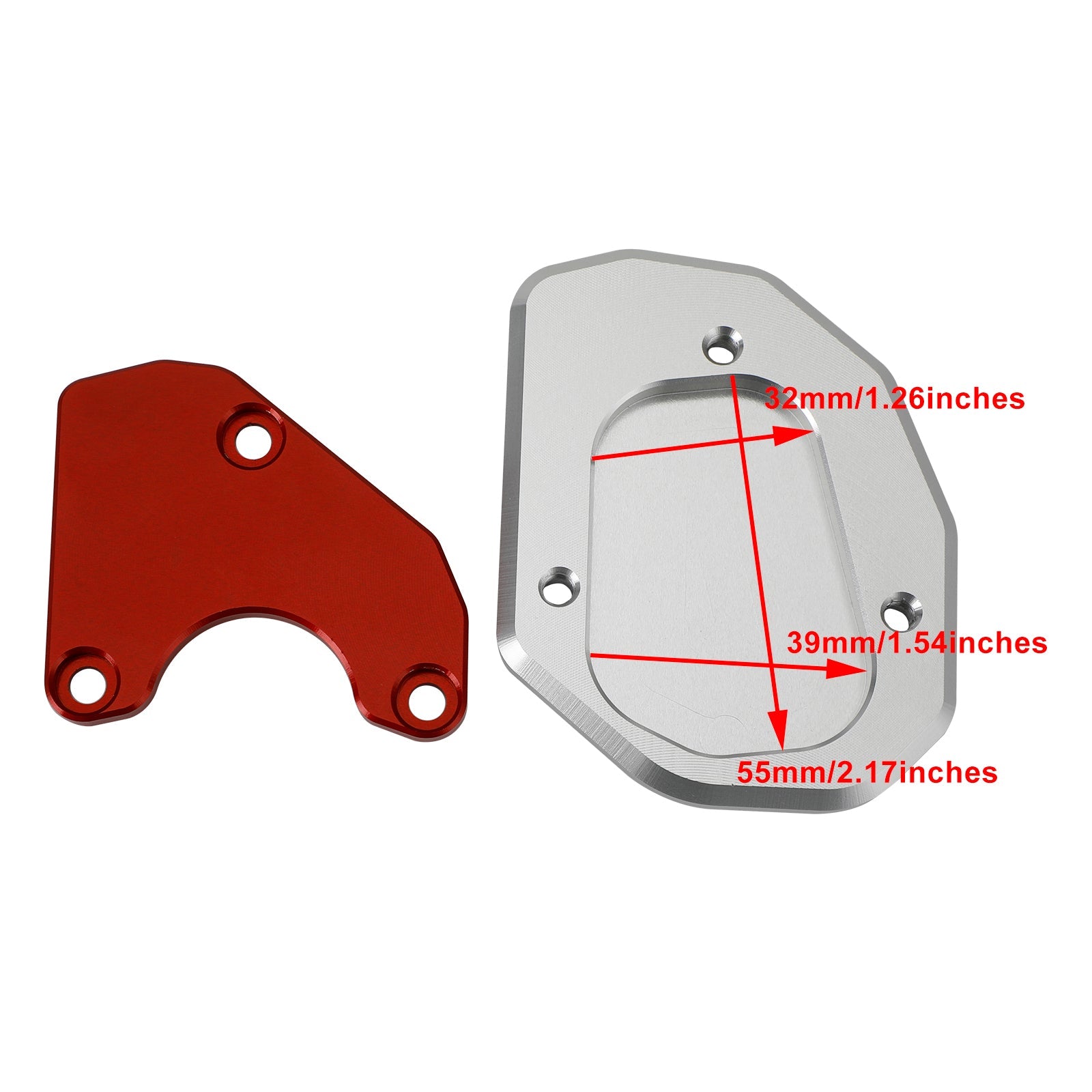 2021 2022 Trident 660 Kickstand Enlarge Plate Pad