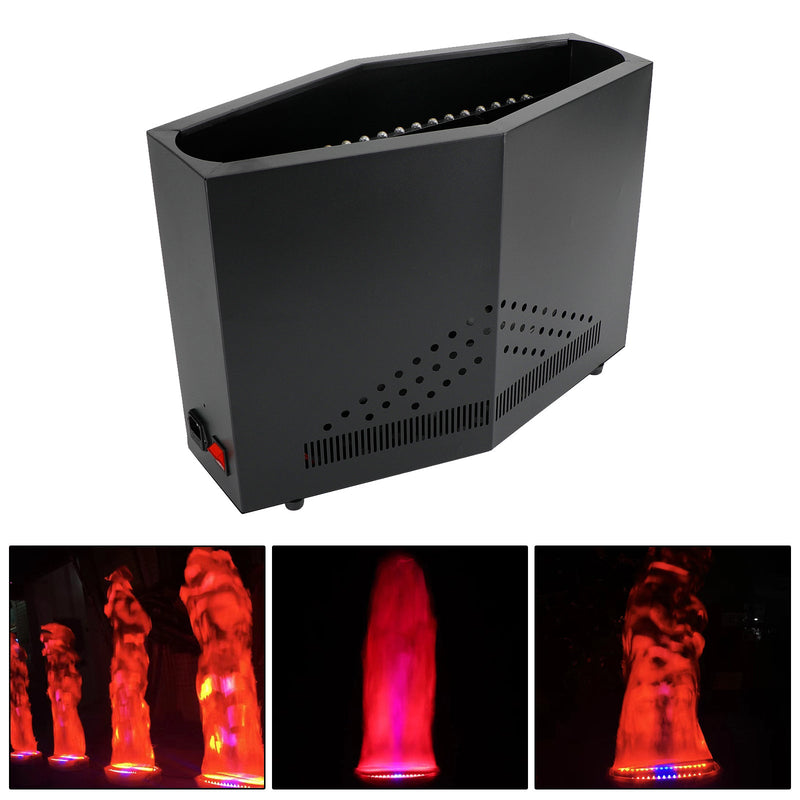 36 LED rojo + azul llama fuego luz escenario decoración simulada lámpara DJ fiesta Halloween