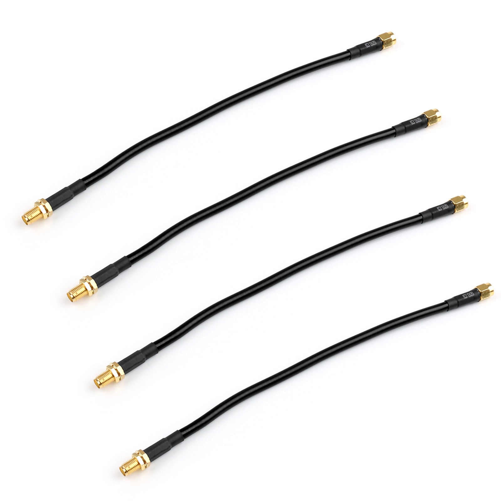 4 Uds 20cm RG58 Cable SMA macho enchufe a SMA hembra Jack RF Pigtail Jumper 8in