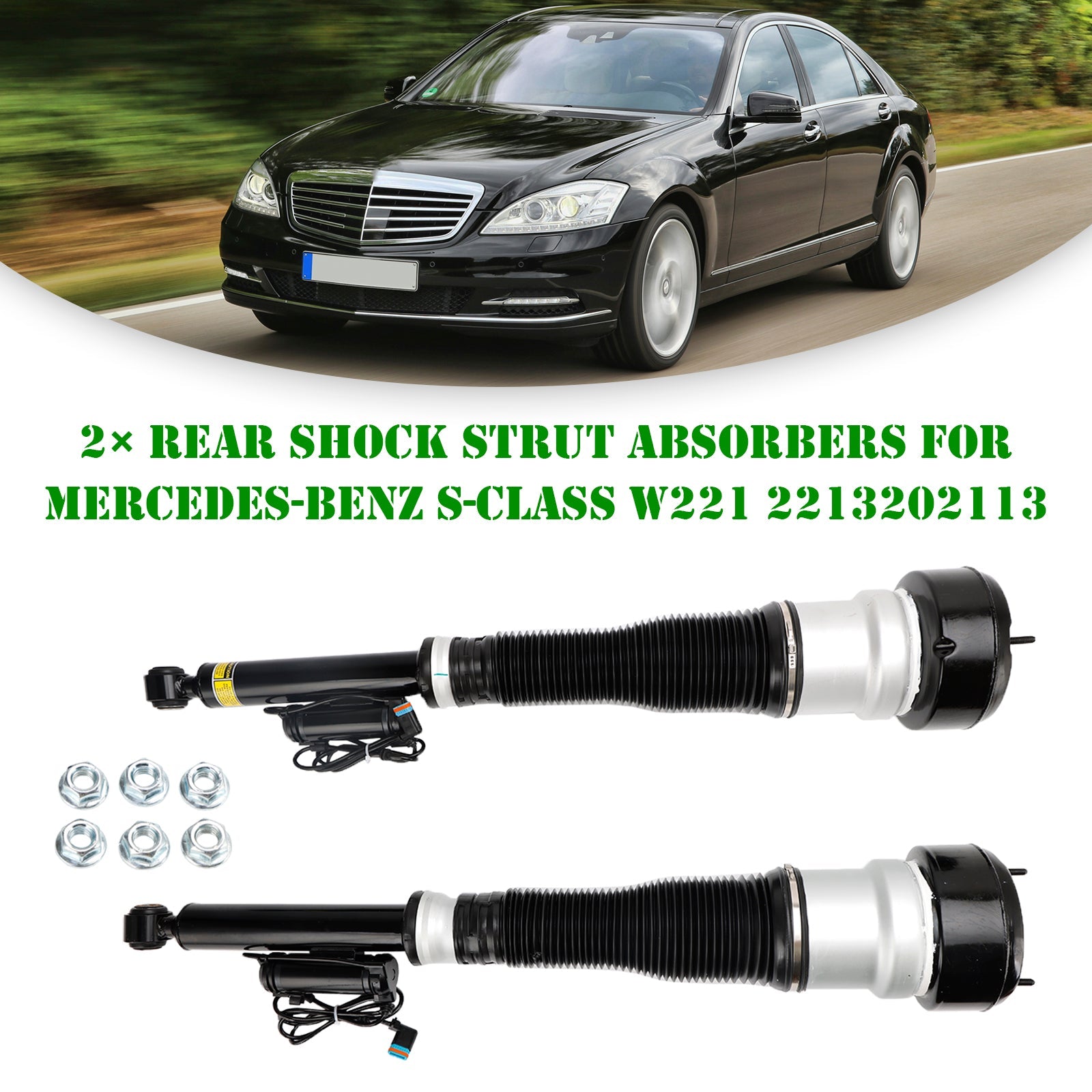 2006-2013 Benz S-Klasse W221 S 280 300 420 2?? Rear Shock Strut Absorbers 2213202113