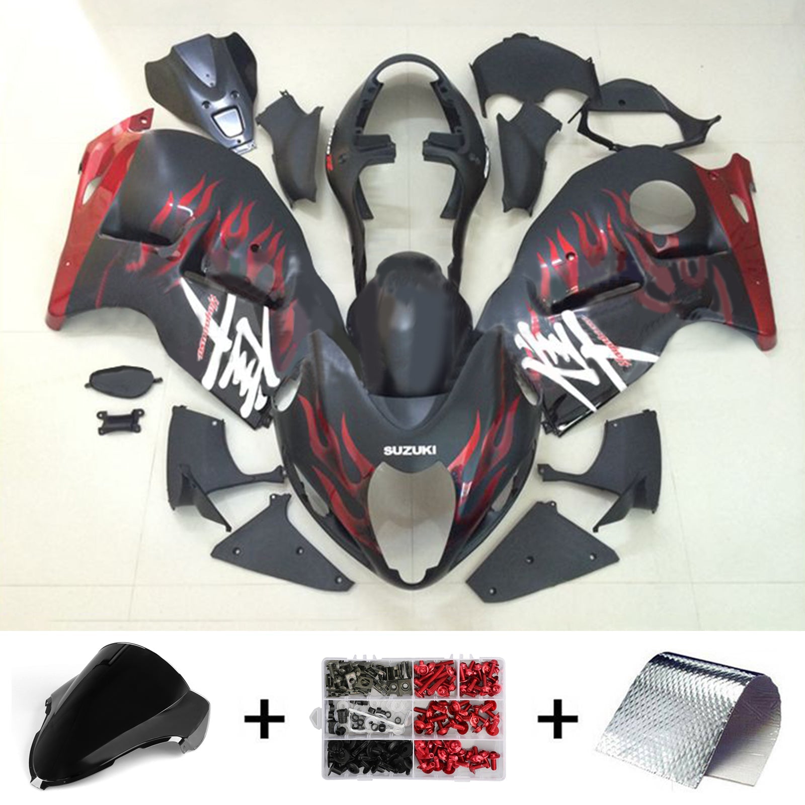 Suzuki Hayabusa GSX1300R 1999-2007 Fairing Kit Bodywork Plastic ABS