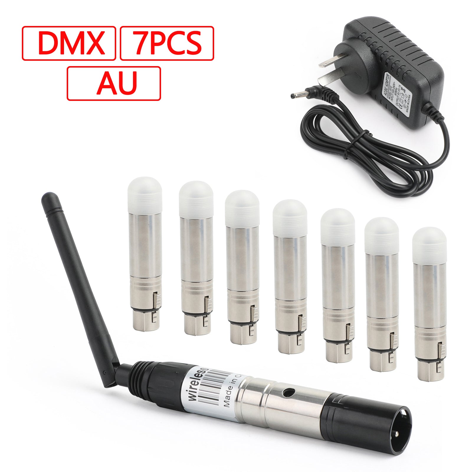 DMX512 Wireless Transmitter Receiver DMX Controller 2.4G Stage Lighting AU