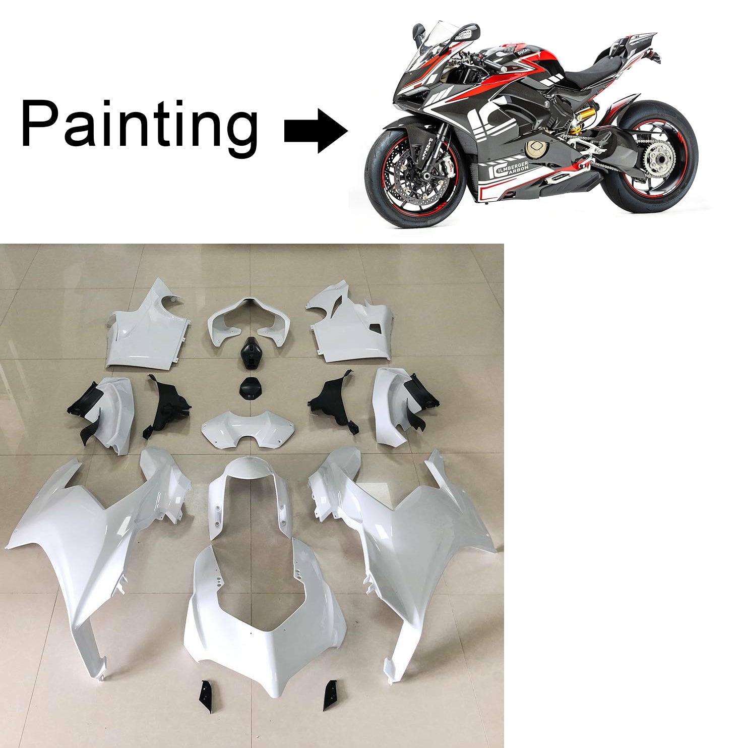 Ducati Panigale V4 V4S V4SP 2018-2019 Kit Carenado Carrocería