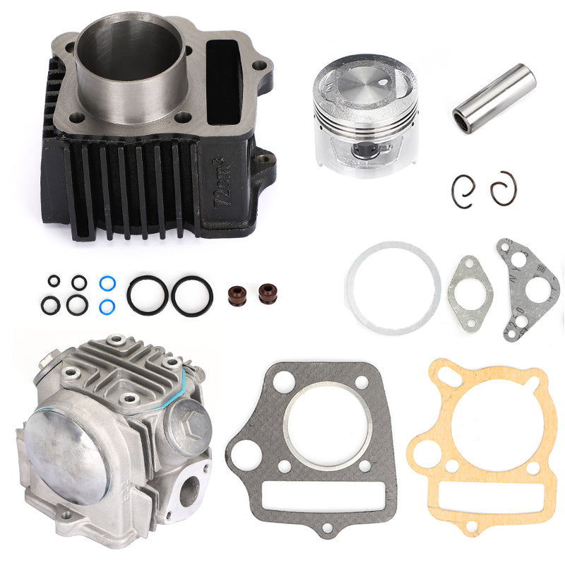 Top End Rebuild Kit Cylinder Head Piston For Honda CT70 CRF70 ATC70 XR70 TRX70 Generic