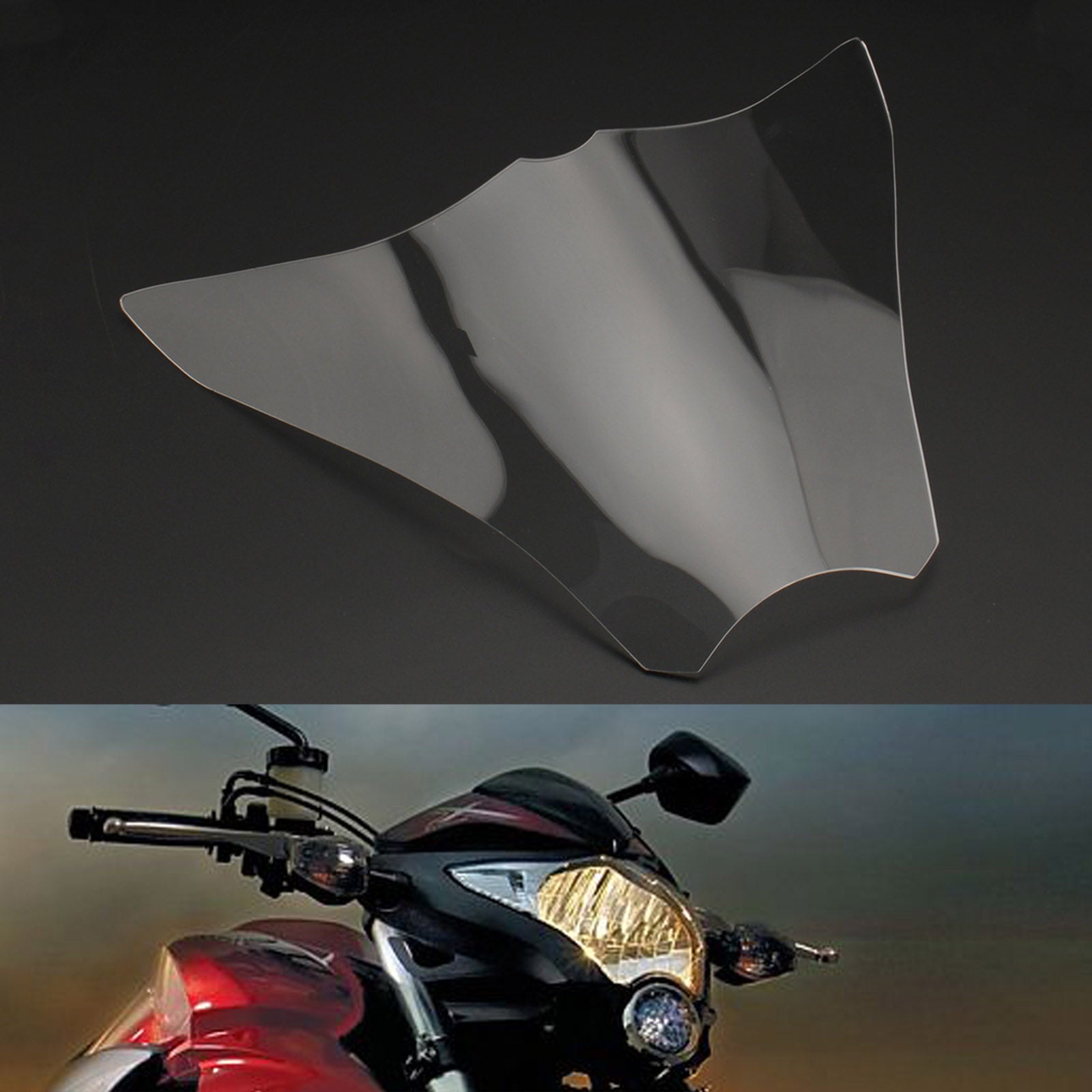 Front Headlight Lens Guard Protector Lamp Lens Fit For Honda Cb1000R 08-17 Smoke Generic