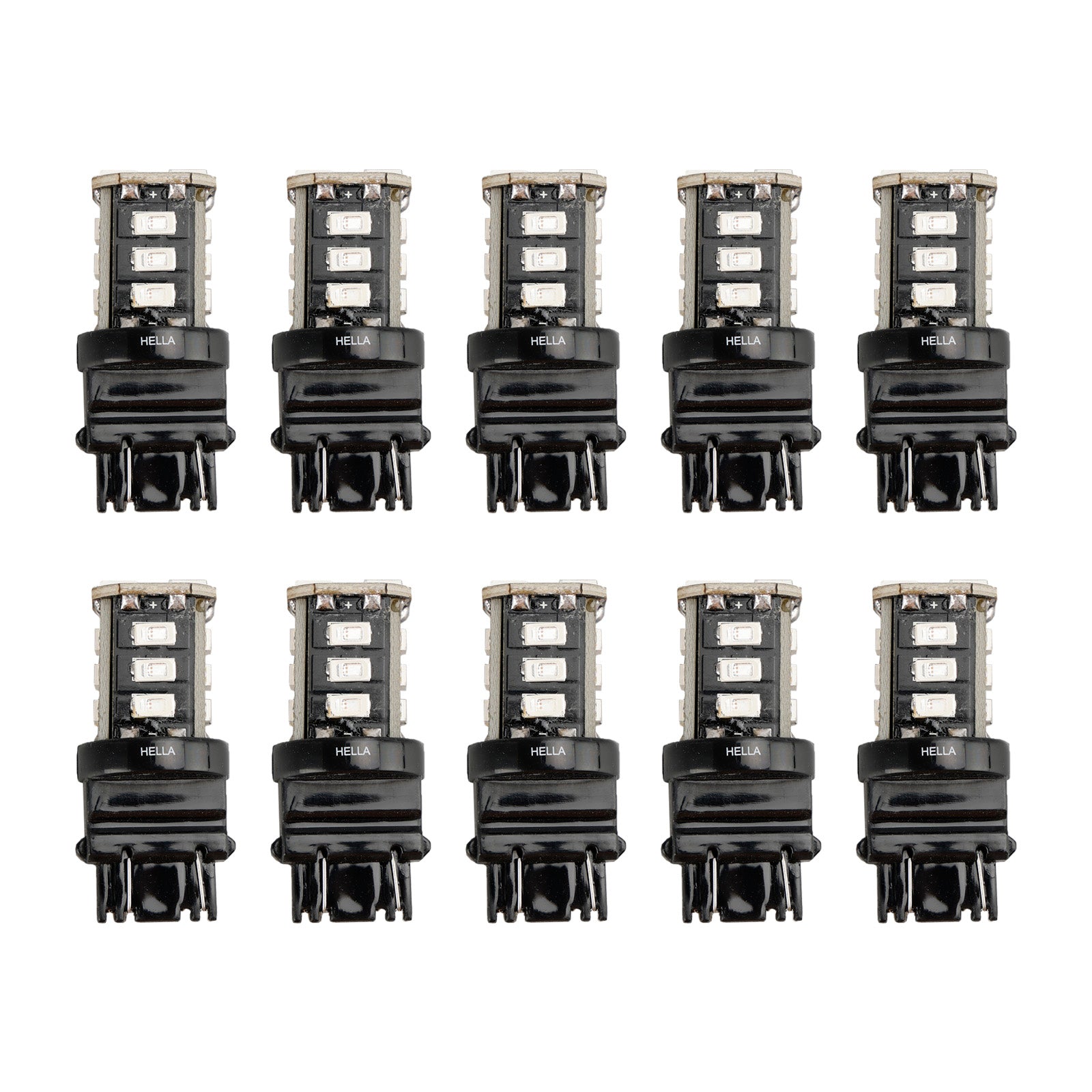 10X For HELLA LED Retrofit 3157A LED P27/7W 12V 3W W2.5x16Q 2700K Amber