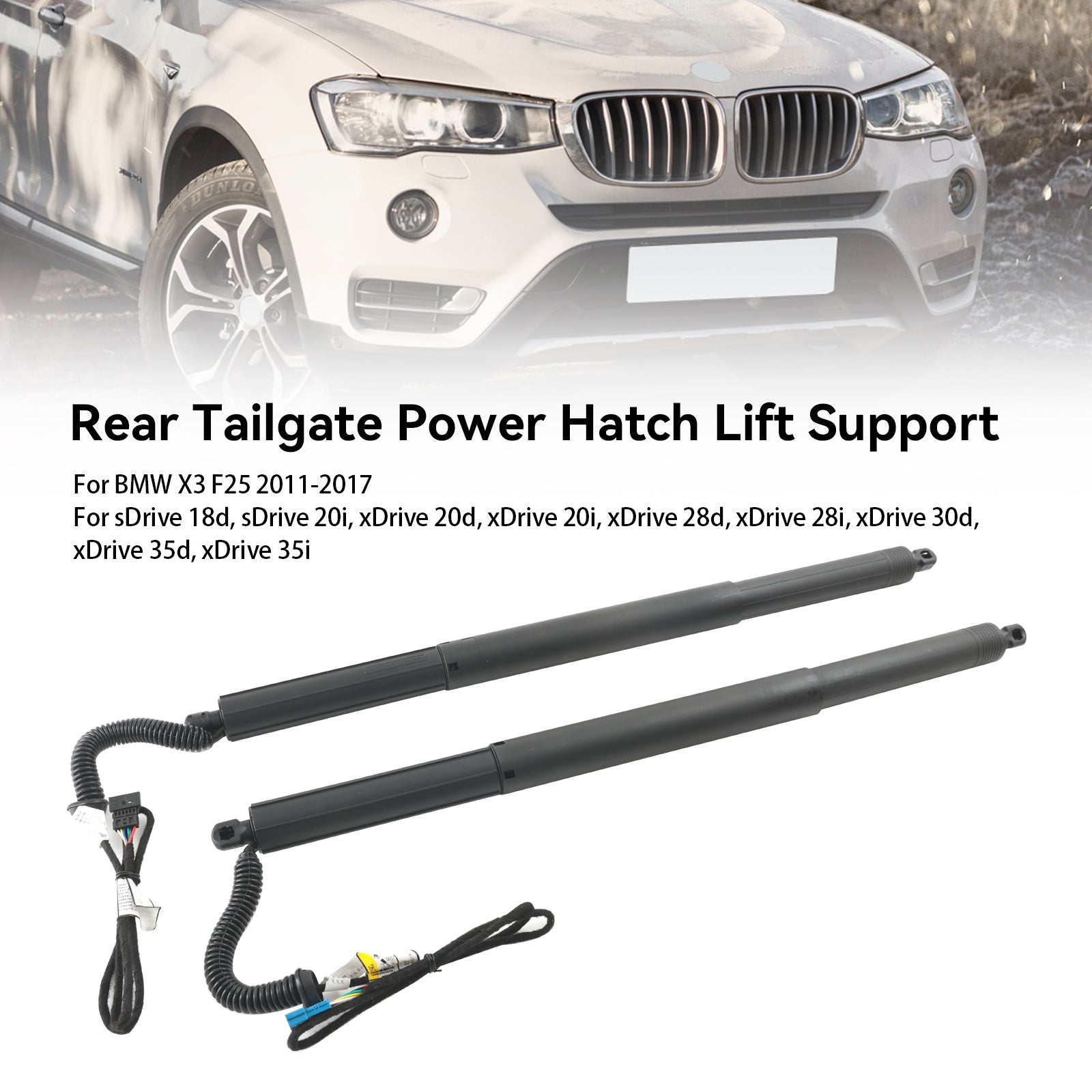 2PCS Left & Right Electric Tailgate Struts Gas 51247232003 Fit BMW X3 F25