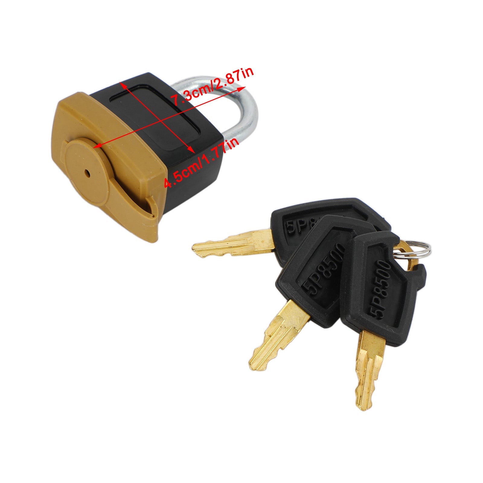 2Set Padlock Pad Lock W/6 New Keys For Caterpillar (CAT) 5P8500 246-2641