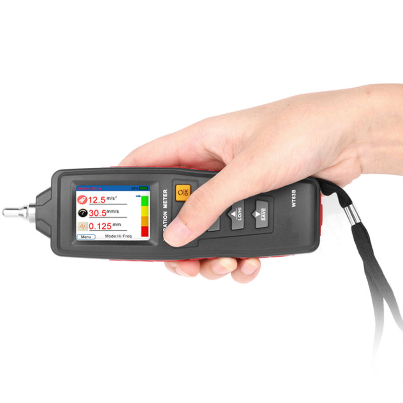 جهاز قياس الاهتزاز الرقمي LCD WT63B، جهاز اختبار تسارع النزوح
