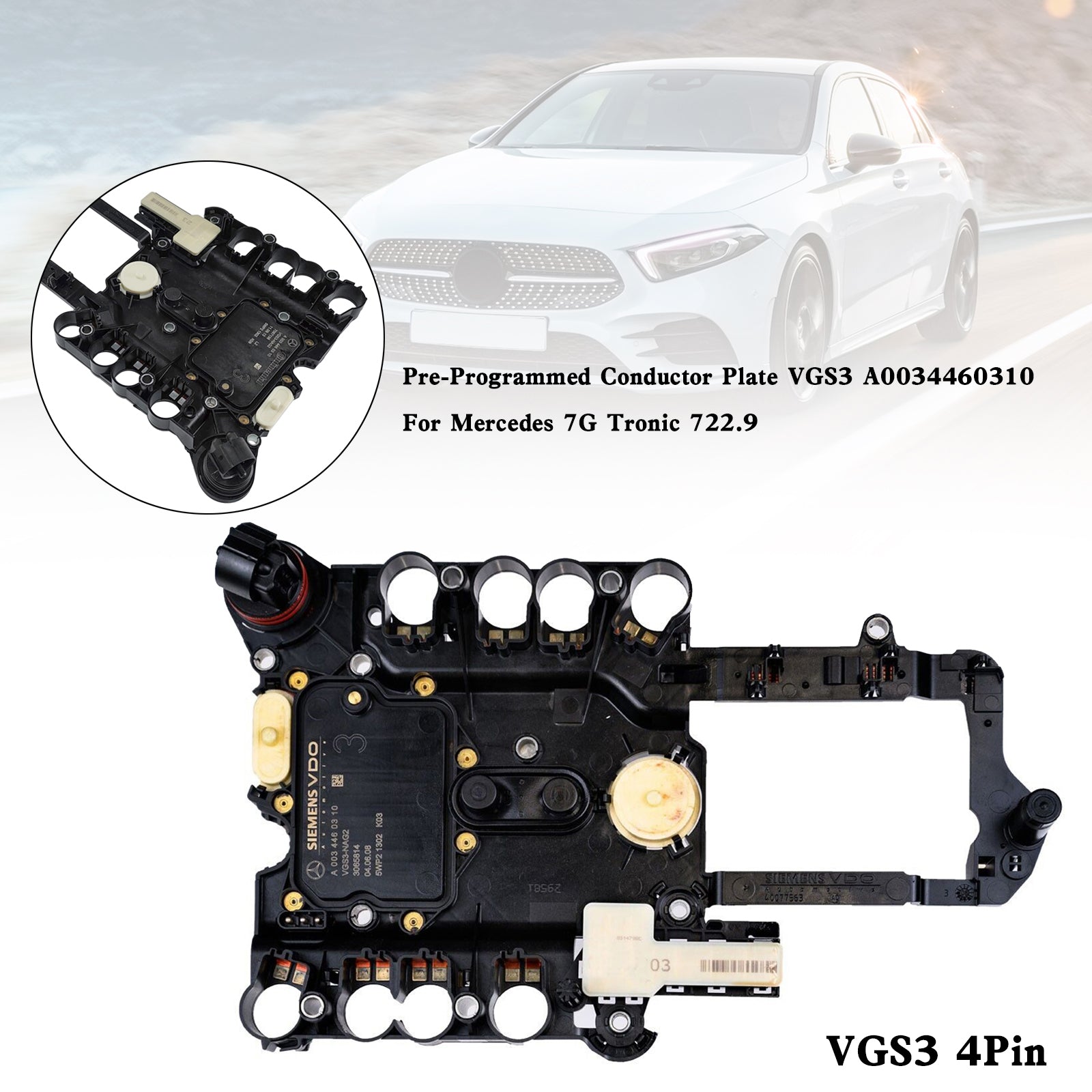 Placa Conductora Preprogramada VGS3 A0034460310 Para Mercedes 7G Tronic 722.9