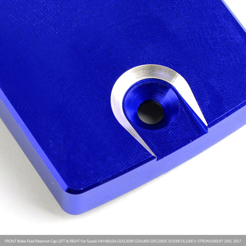 2x غطاء خزان الفرامل الأمامية أزرق مناسب لسوزوكي بانديت1250/S/F 07-16 SV1000 عام