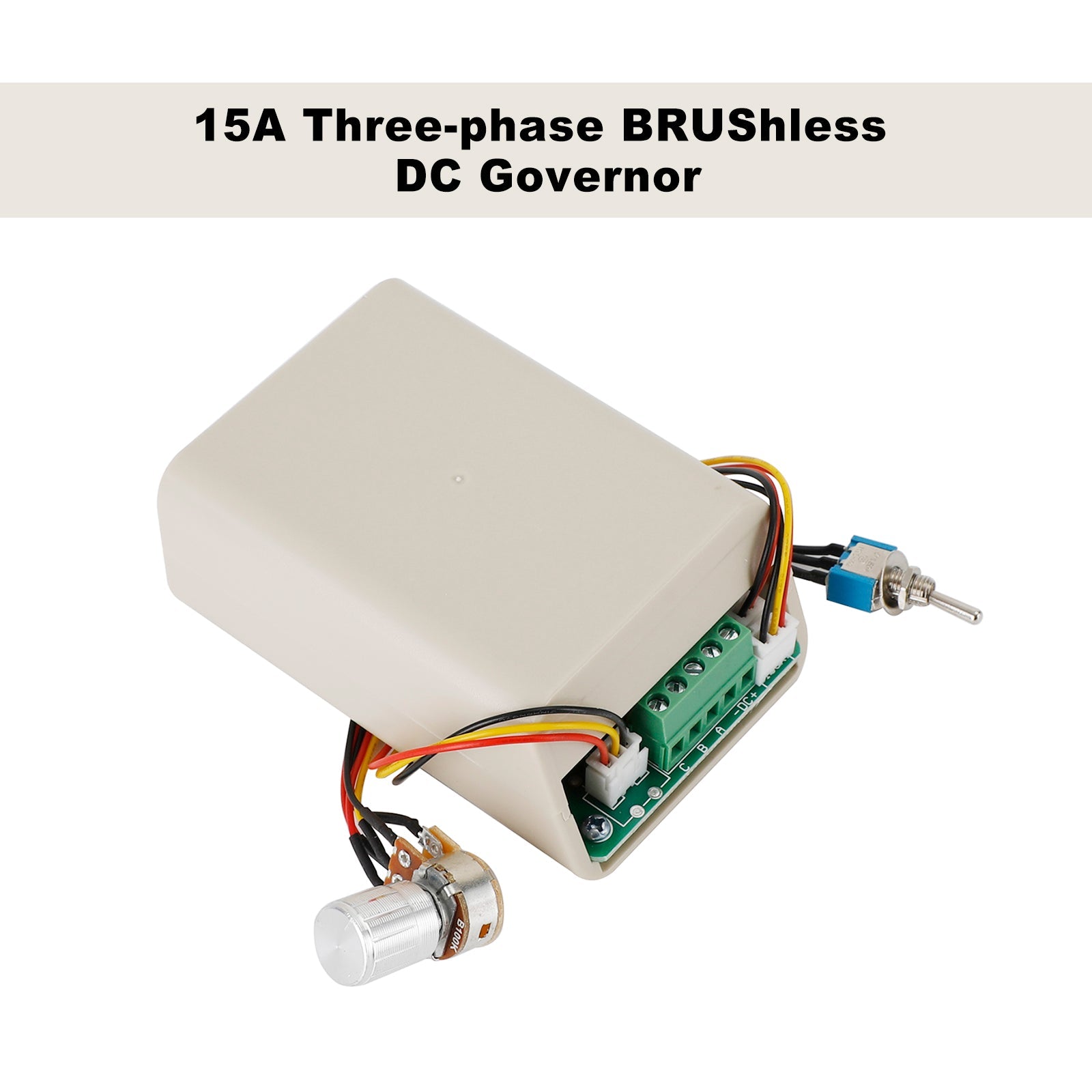 Controlador de velocidad de motor sin escobillas trifásico de CC Interruptor CW CCW 5V 12V 24V 36V 15A