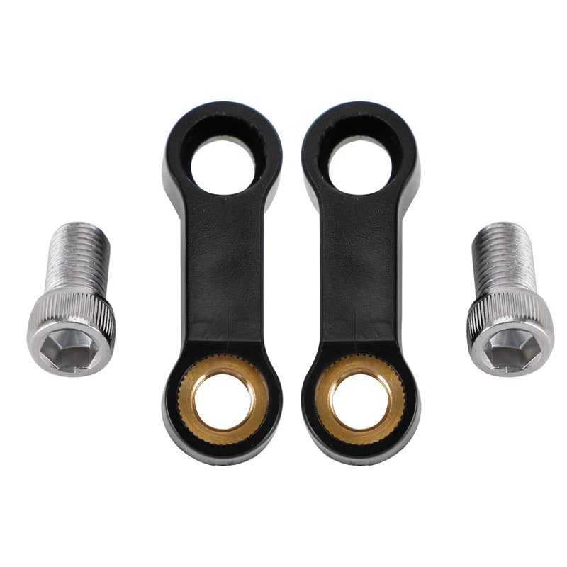 Extensor de espejo de plástico para motocicleta, elevador, extensión, negro, 10 mm, M10 para Yamaha