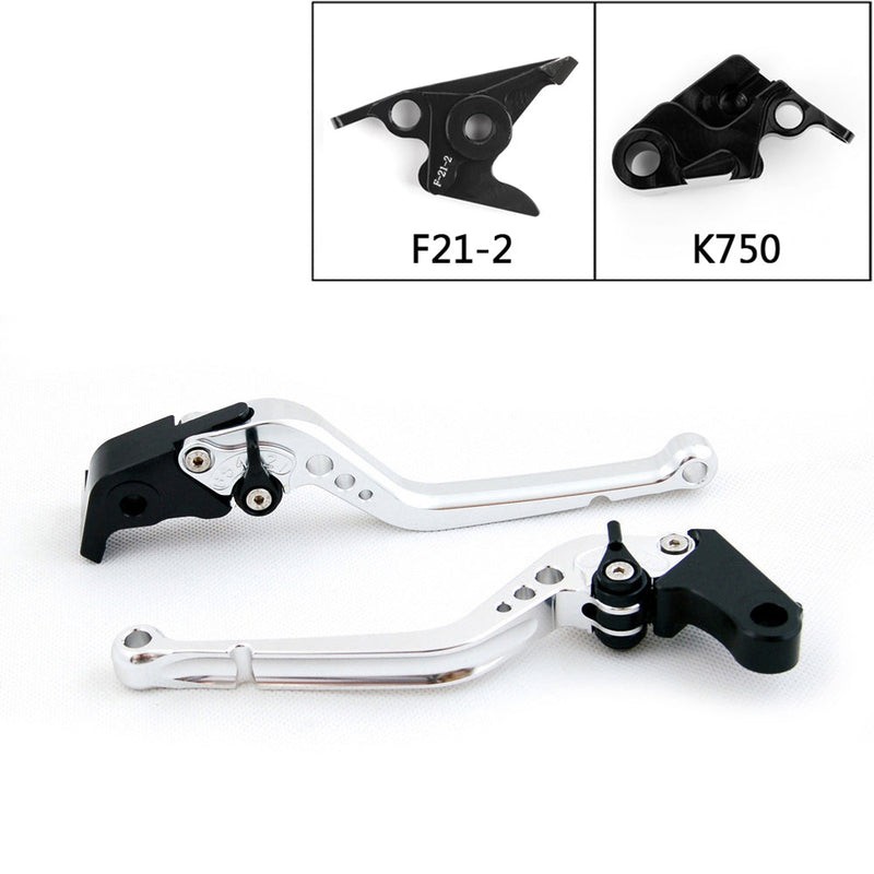 Palanca de freno de embrague largo de motocicleta de aluminio CNC para Kawasaki Z900 2017-18 negro genérico 