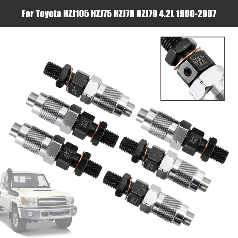 1990-2007 تويوتا HZJ105 HZJ75 HZJ78 HZJ79 6 قطعة حاقن الوقود 23600-19075