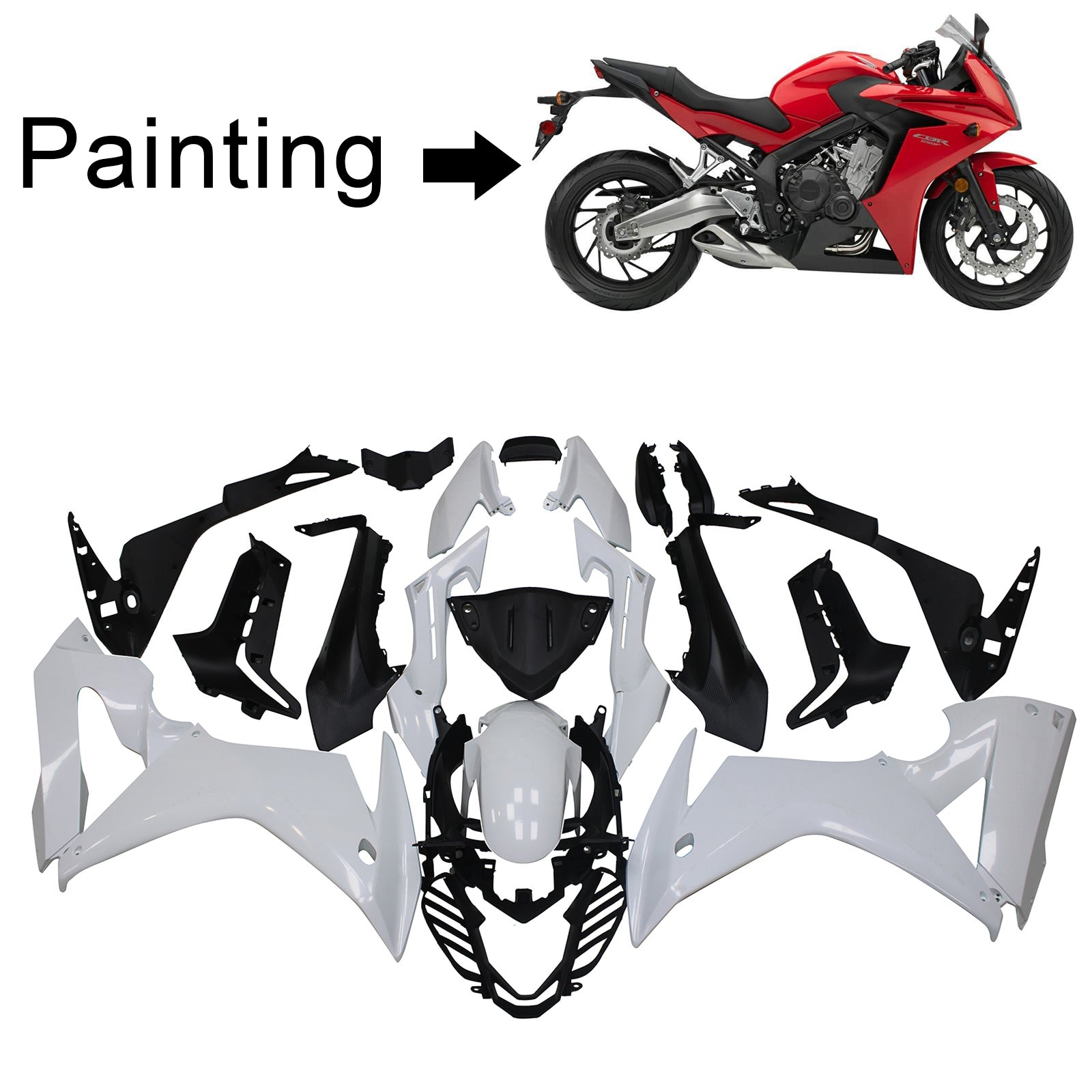 Honda CBR650F 2014-2016 Fairing Kit Bodywork Plastic ABS