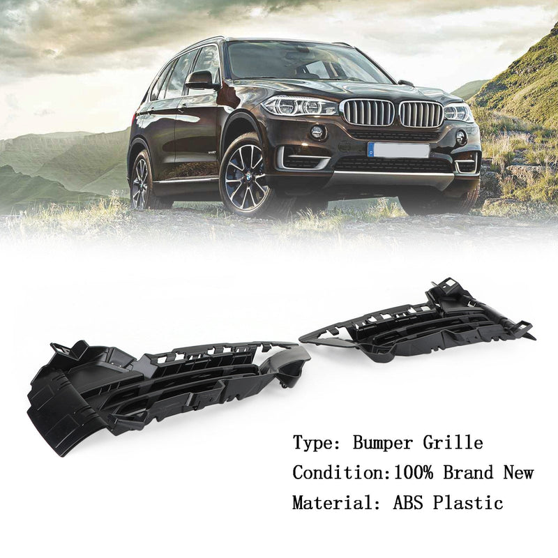Parachoques delantero inferior izquierdo y derecho rejilla de malla para BMW X5 F15 2014-2018 genérico
