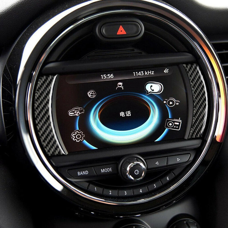 2010-2013 Mini Cooper F54 F55 F56 F60 Cubierta de navegación GPS de fibra de carbono
