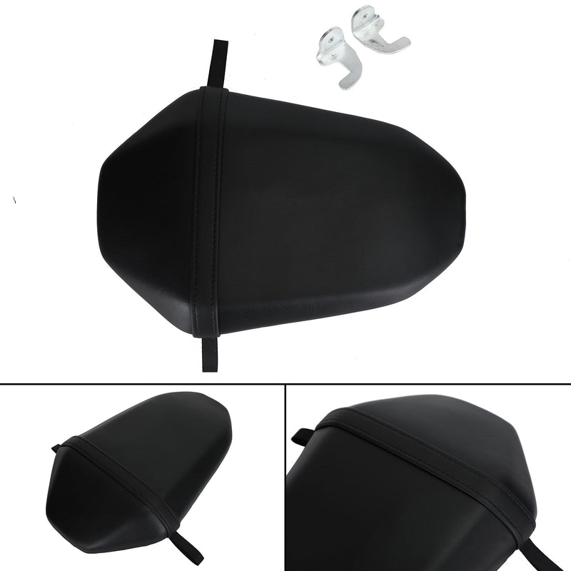 Cojín negro para asiento de pasajero trasero apto para Yamaha Mt-07 Mt 07 Fz 07 2014-2017 genérico