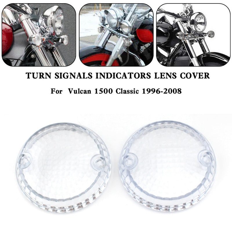 Turn Signals Indicators Lens Cover For Yamaha Kawasaki Vulcan 1500 VN