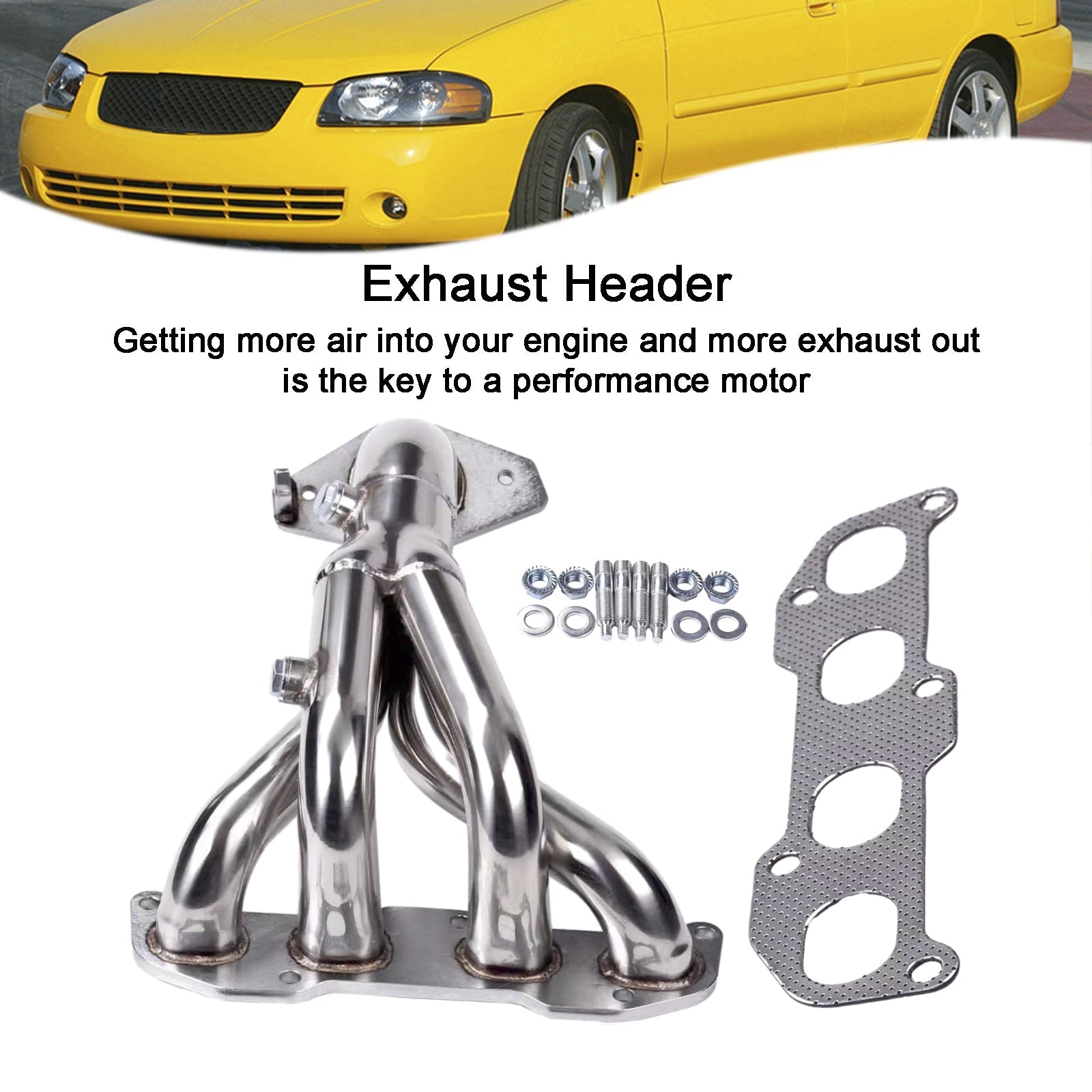 Nissan Sentra 2.5L SER 2002-2005 Stainless Steel Header Manifold Exhaust