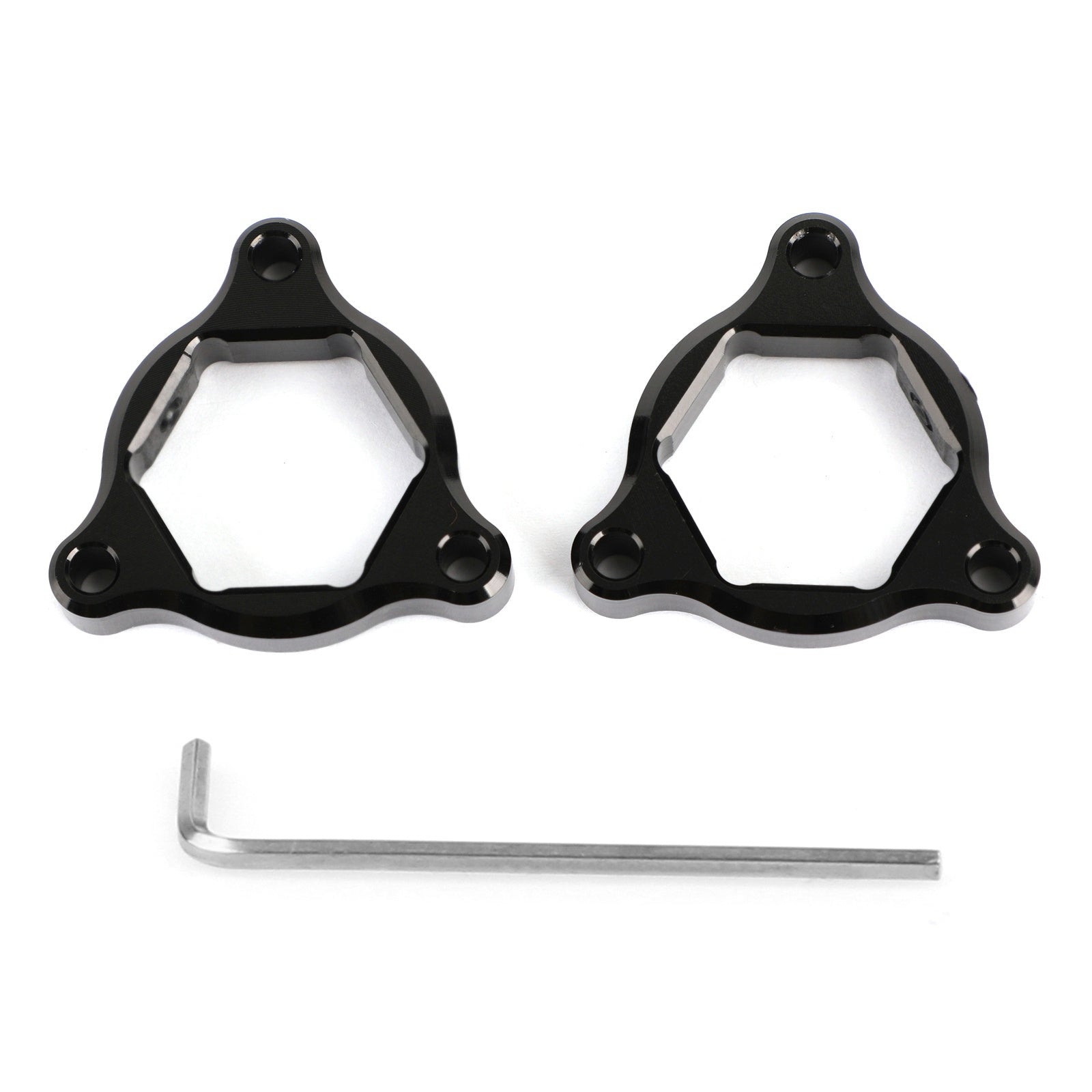 Fork Pre Adjusters Black 22MM Fit for Kawasaki Z1000 03-06 ZX636 Ninja 650R Generic