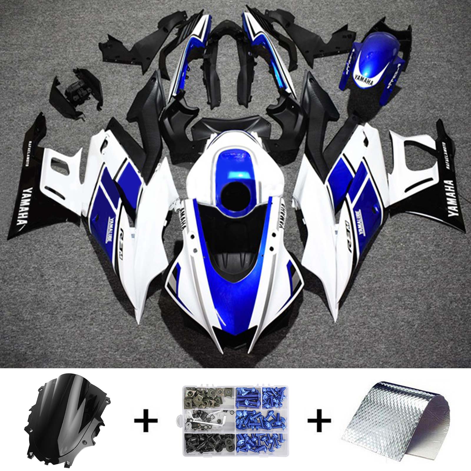 Yamaha YZF-R3 R25 2022-2023 Fairing Kit هيكل السيارة بلاستيك ABS