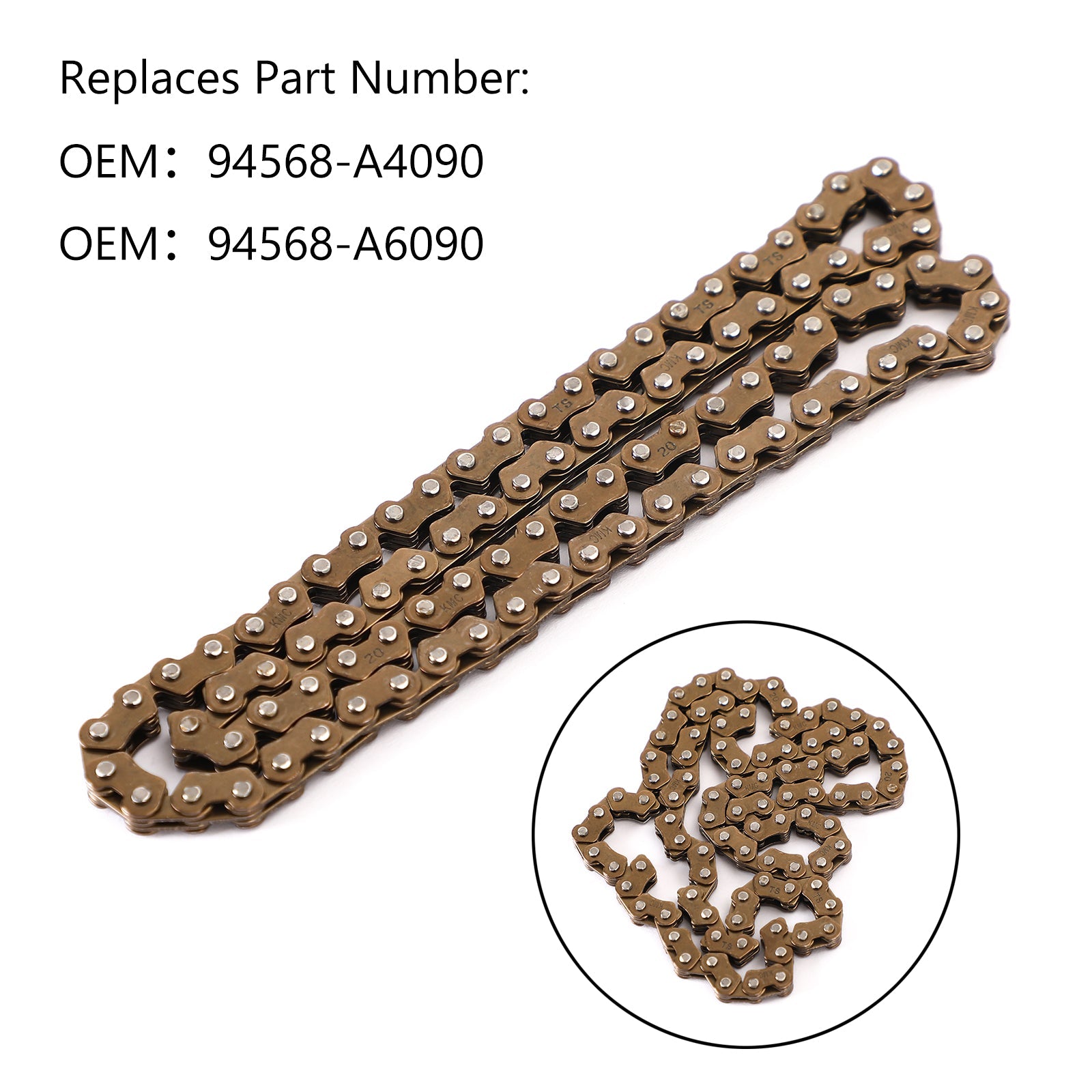 Drive Chain For Yamaha 94568-A4090 94568-A6090 Xt 125R Yb125 Yfm 125 Mw 125 Generic