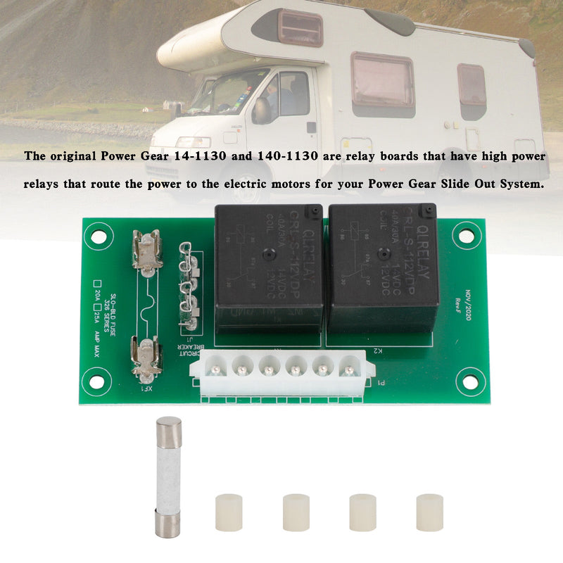 Caravan RV Power Gear 14-1130/140-1130 Slide Out Relay Control Board 246063