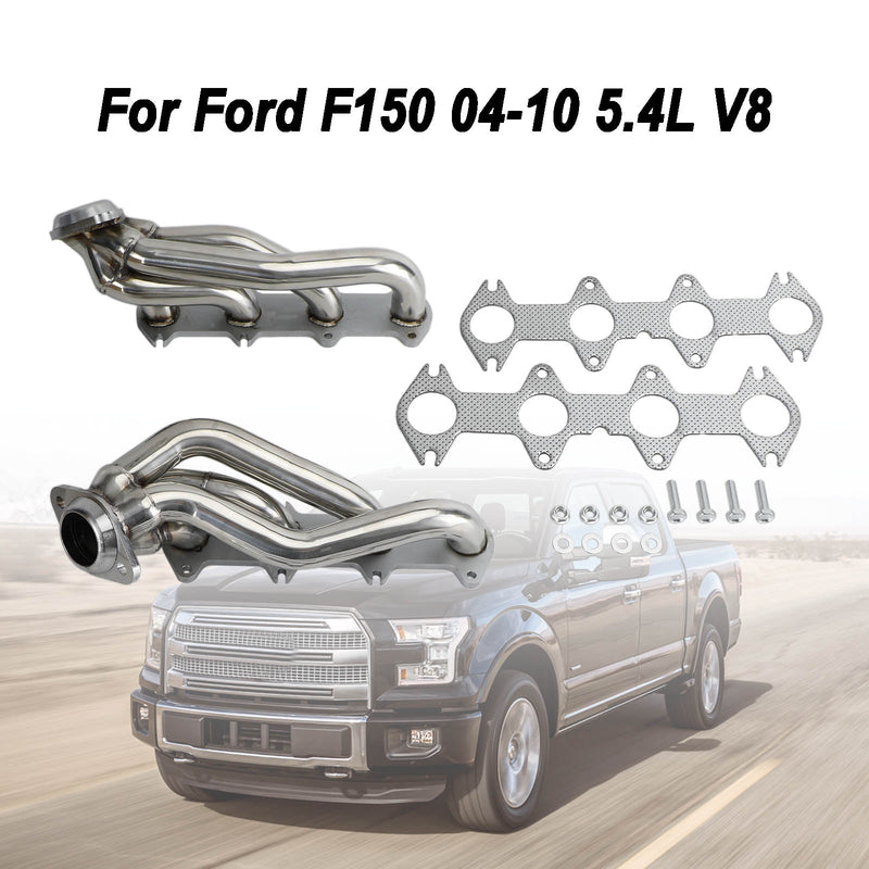 Ford F150 04-10 5.4 V8 أداء الرؤوس القصيرة لمشعب العادم غير القابل للصدأ
