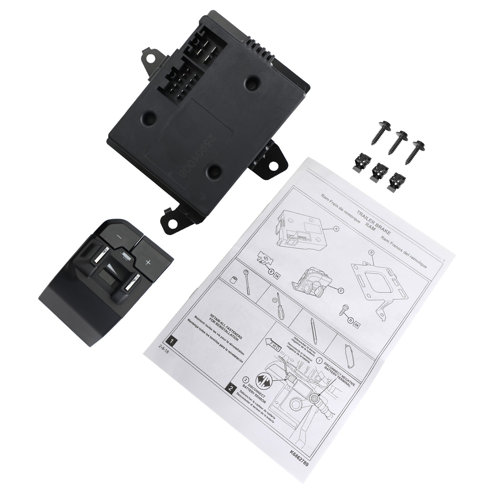 DT Integrated Trailer Brake Controller 82215278AE For Ram 1500 2019-2022 Generic