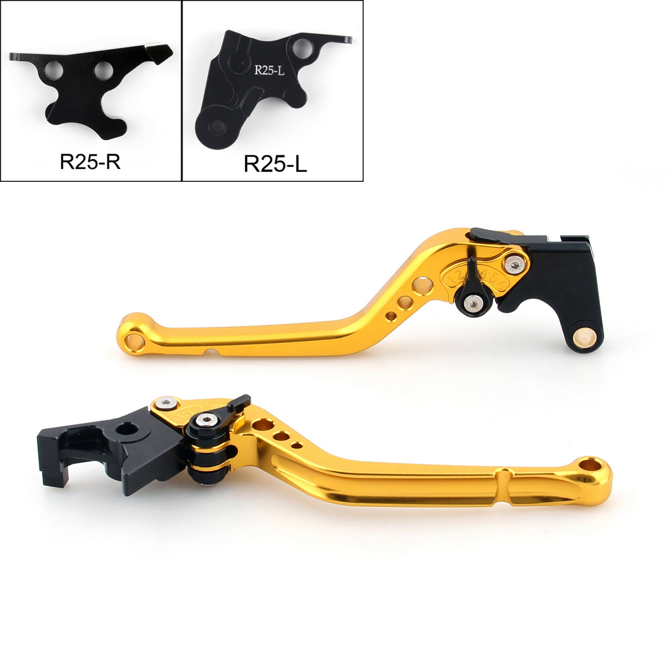 Long Brake Clutch Levers For Yamaha YZF R3 2015 YZF R25 2014-2015 Black Generic