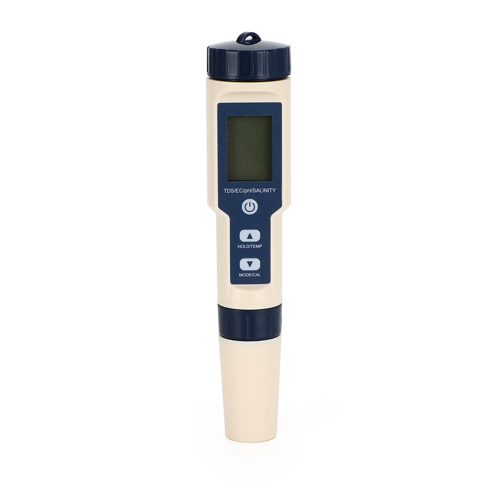 5in1 PH/TDS/EC/Salinity/Temperature Digital Water Quality Tester Meter Test Tool