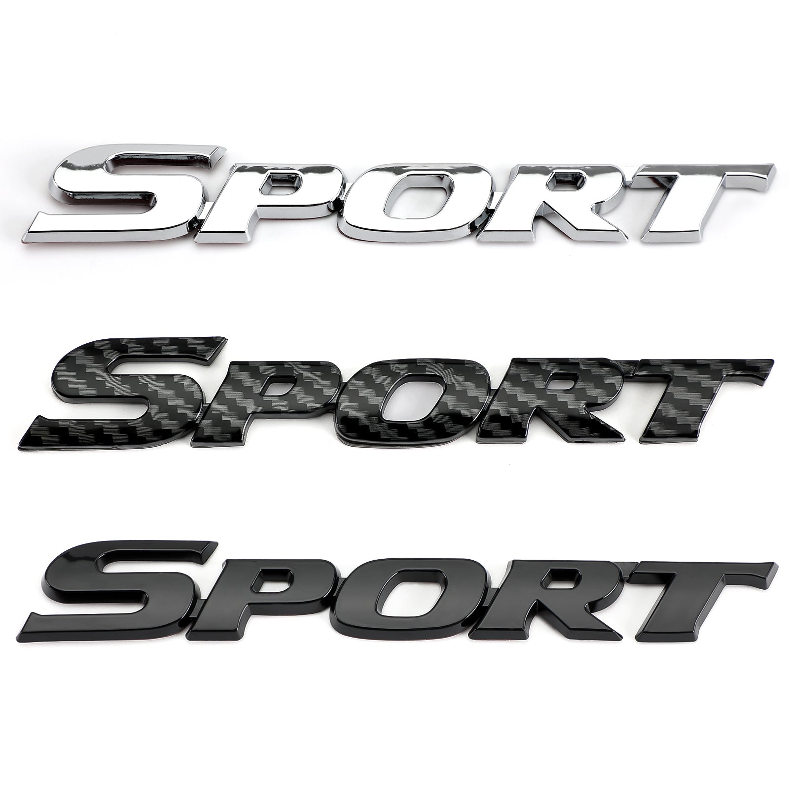 3D Sport Logo Coche Tronco Puerta trasera Emblema Insignia Calcomanía Calcomanía Carbono