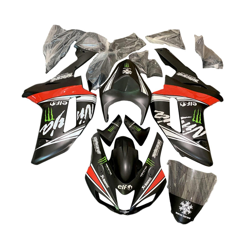 Kawasaki ZX6R 636 2007-2008 Fairing Kit Bodywork Plastic ABS