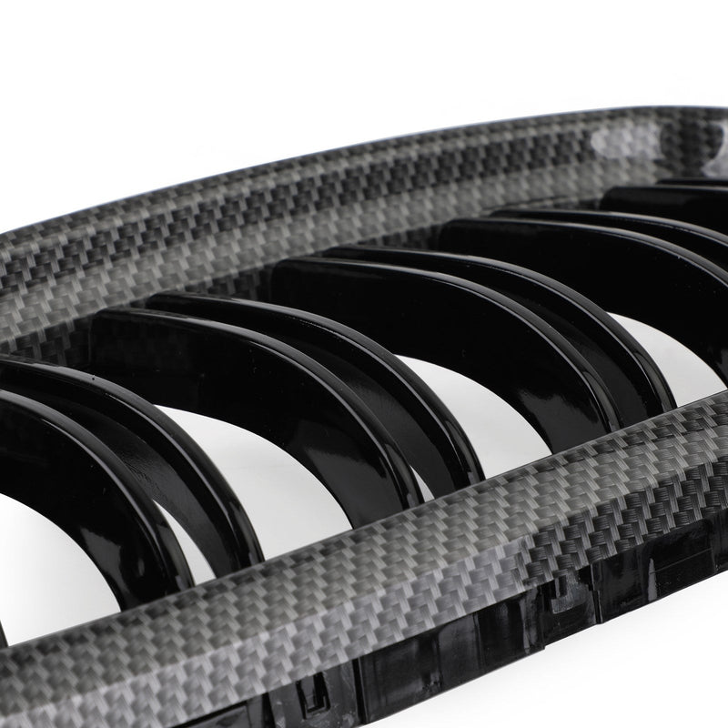 Rejillas de parrilla frontal de fibra de carbono para BMW E90/E91 LCI 3 Series 2008-2012 genérico