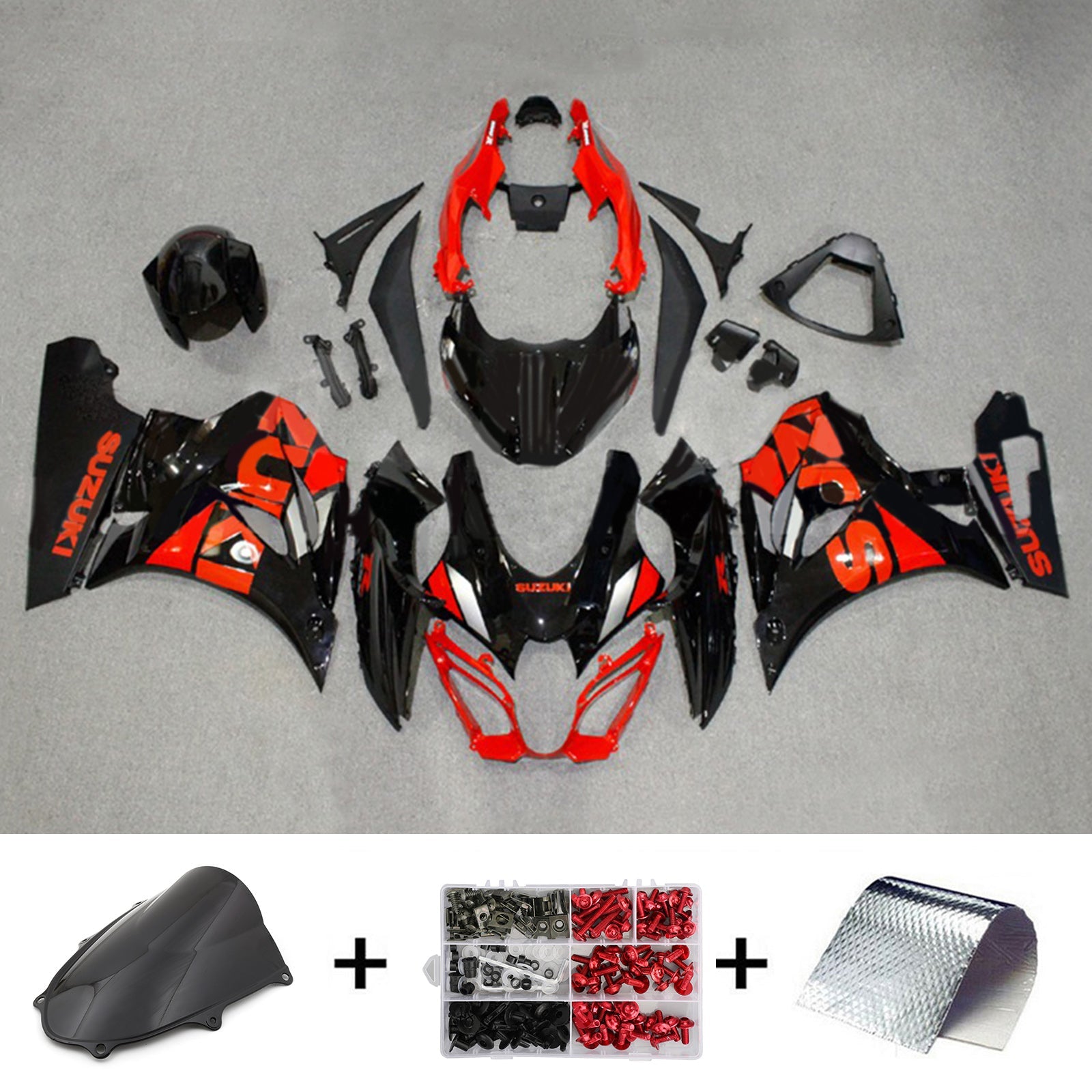 سوزوكي GSXR1000 2017-2023 K17 Fairing Kit هيكل السيارة بلاستيك ABS