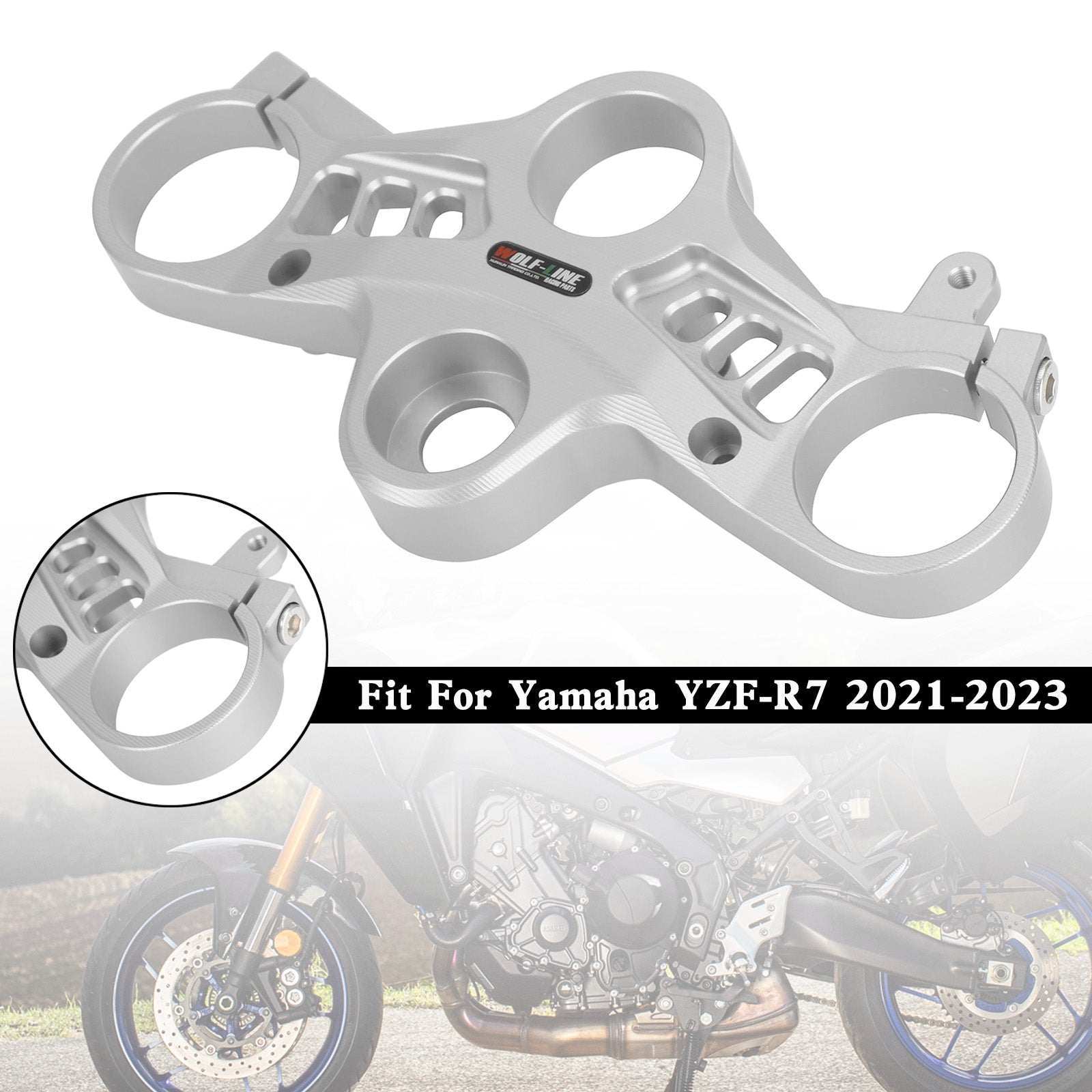 Aluminum Upper Front Top Triple Tree Clamp For Yamaha YZF-R7 2021-2023