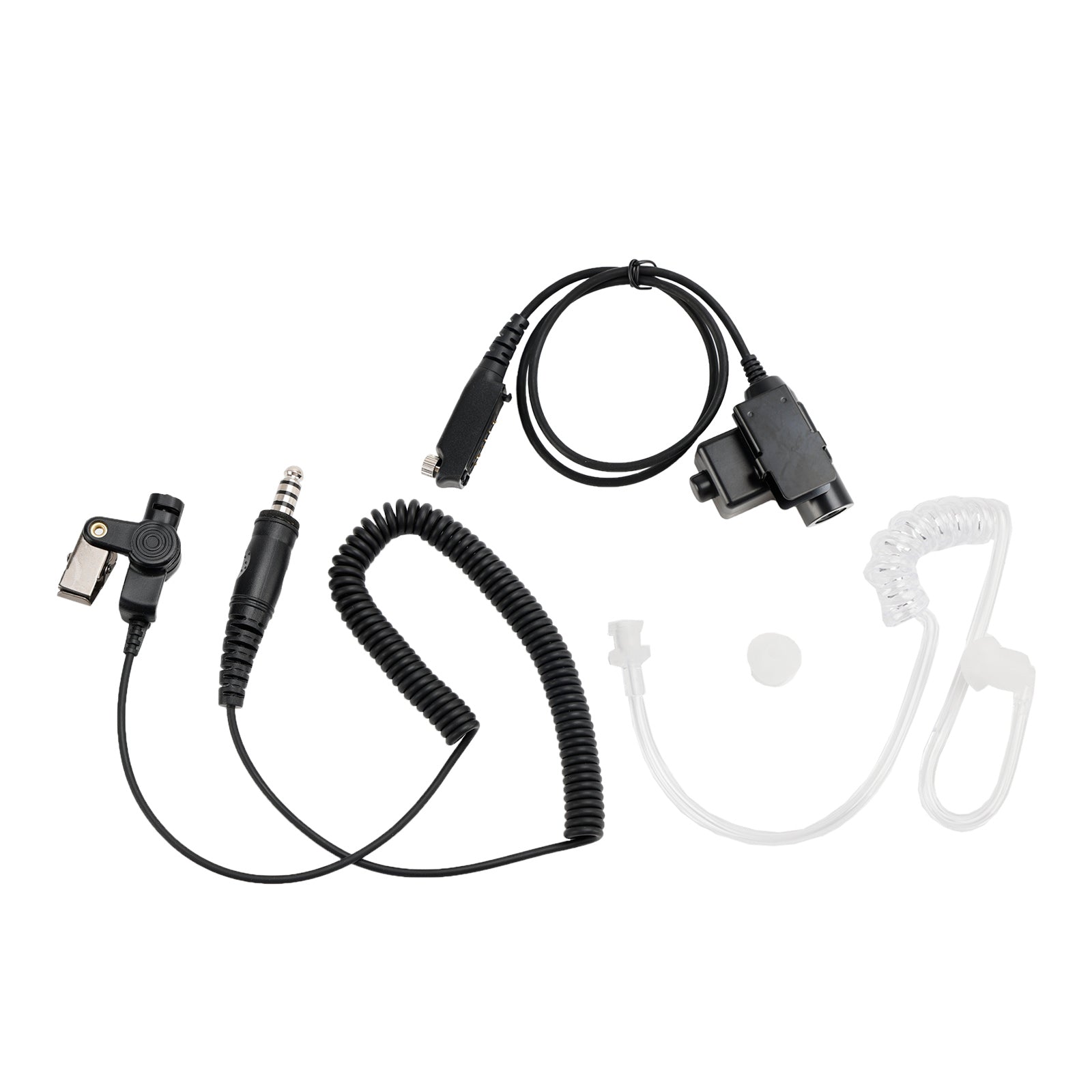 7.1-A3 Auriculares de tubo transparente único U94 PTT de 6 pines para STP8040 STP8080 STP9000