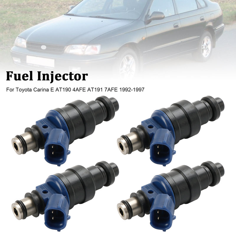 4 Uds inyector de combustible 23250-02030 compatible con Toyota Carina 1992-1997 23209-02030