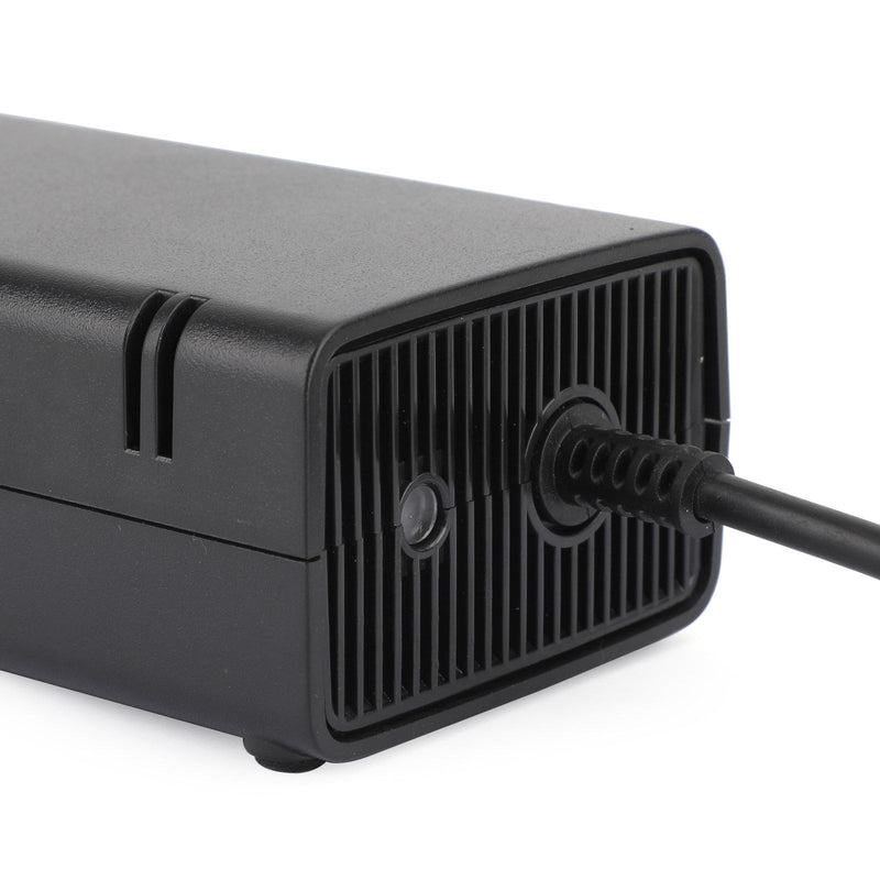 Adaptador de CA, cargador de ladrillo, cable de alimentación, negro, 115 W, apto para consola Xbox 360 E