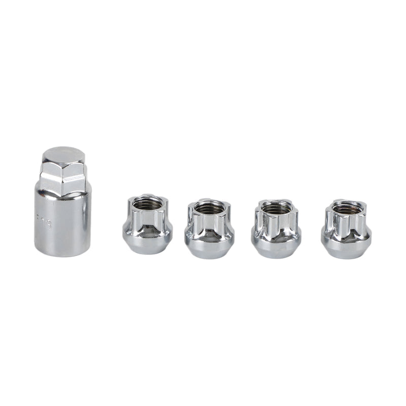 Tesla Model S/3/X/Y All Year Chrome M14×1.5 4PCS Wheel Lock Lug Nut