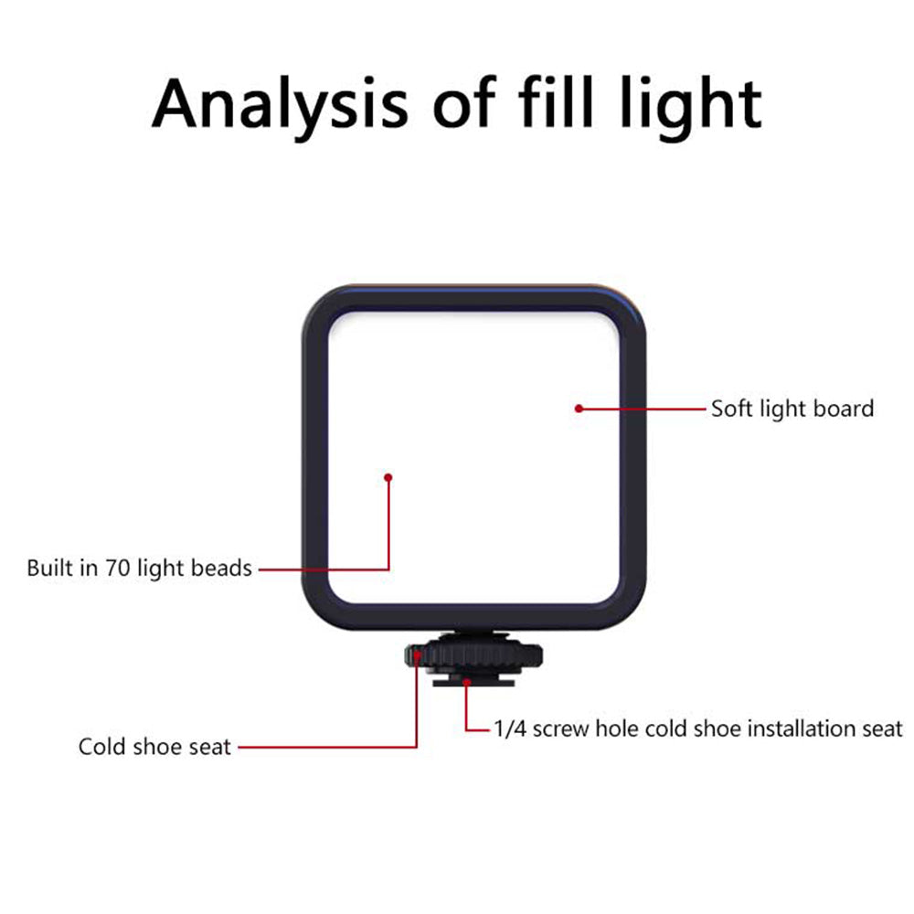 Pocket RGB a todo color 3000-9000K LED Video Light Fotografía Lámpara de relleno VLog