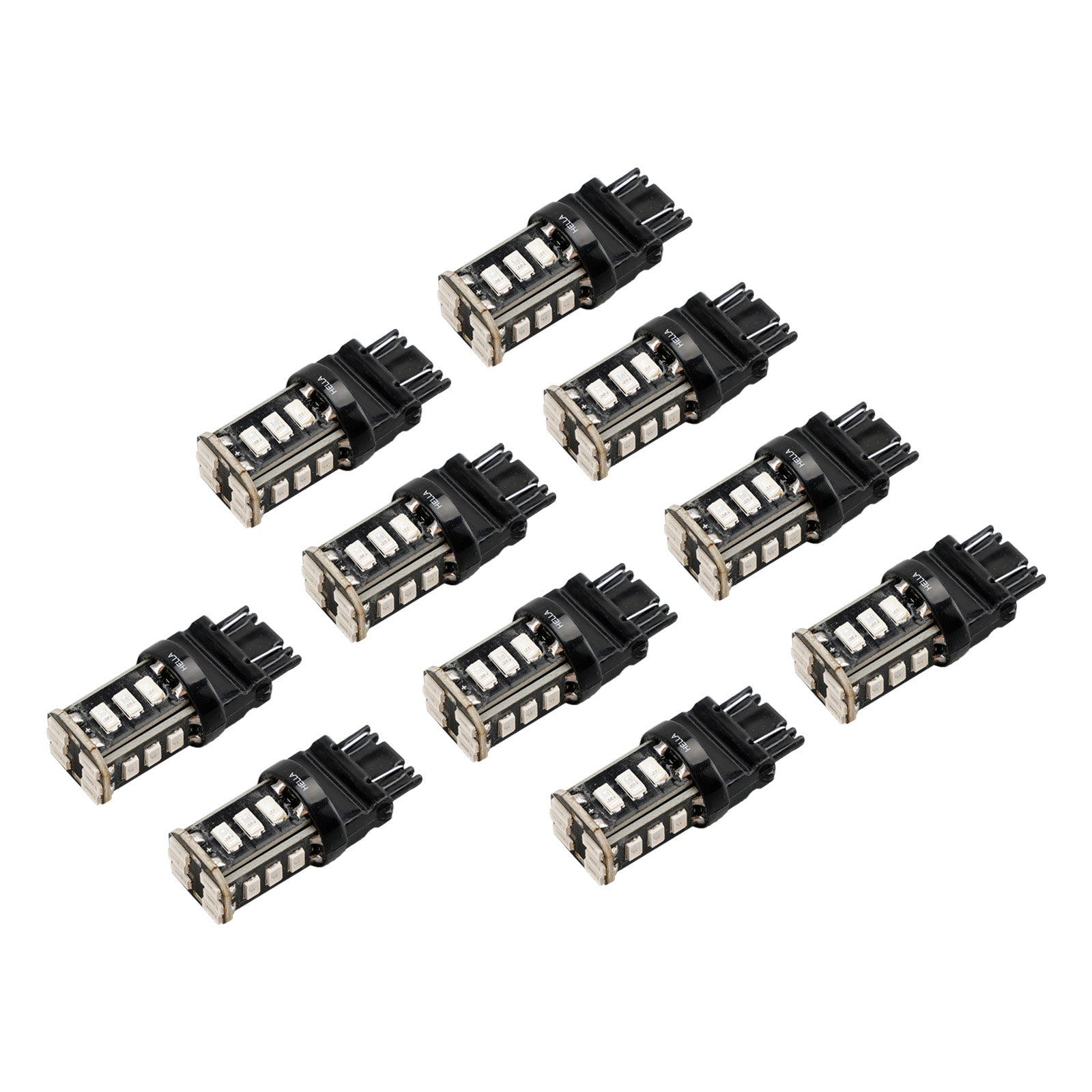 10X For HELLA LED Retrofit 3157A LED P27/7W 12V 3W W2.5x16Q 2700K Amber