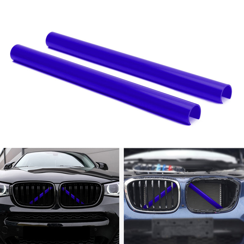 #D Color Support Grill Bar V Brace Wrap For BMW F25 F26 Blue Generic