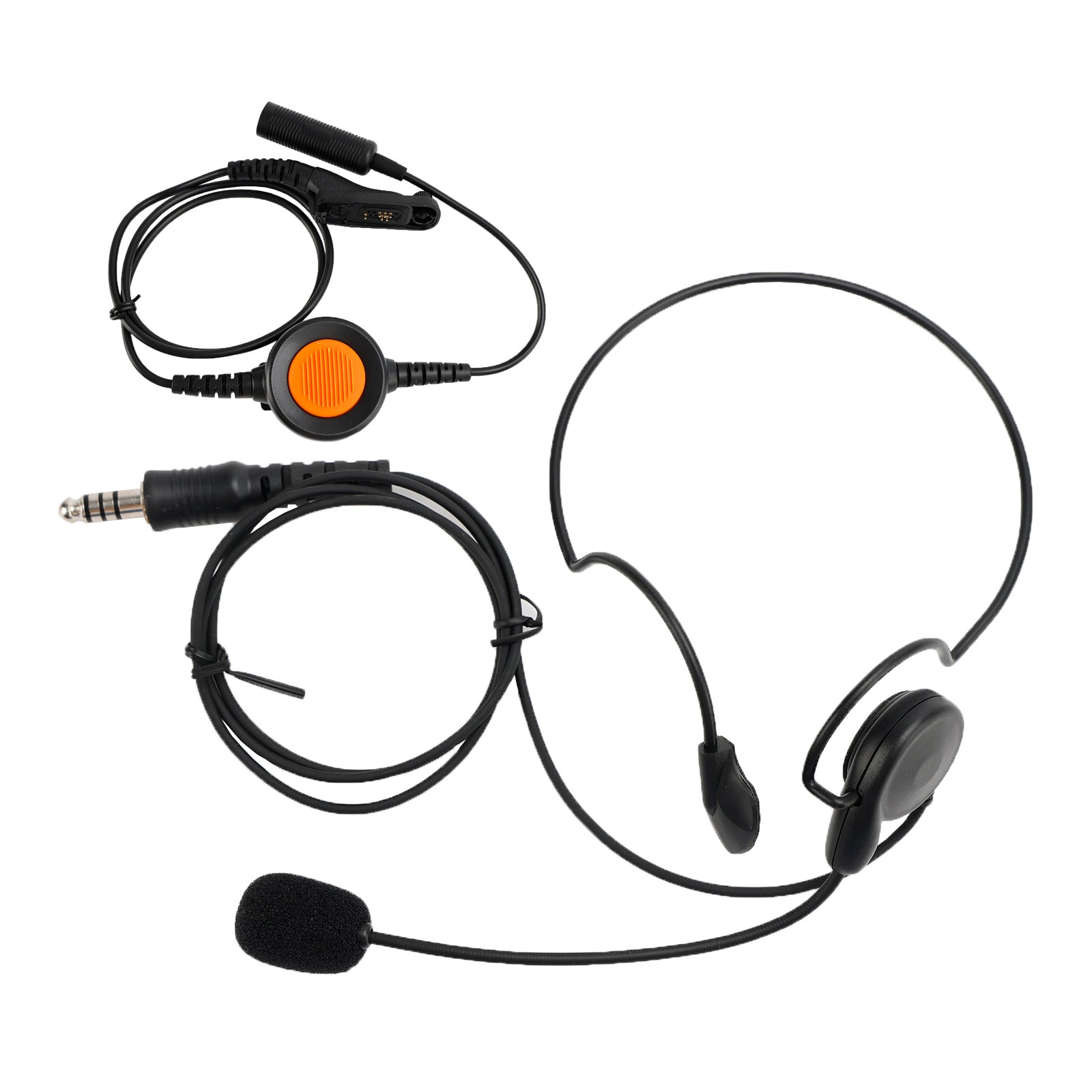 Auriculares tácticos con enchufe de montaje trasero 7,1-C7, 6 pines, U94 PTT para XiR P8200/P8208/P8260