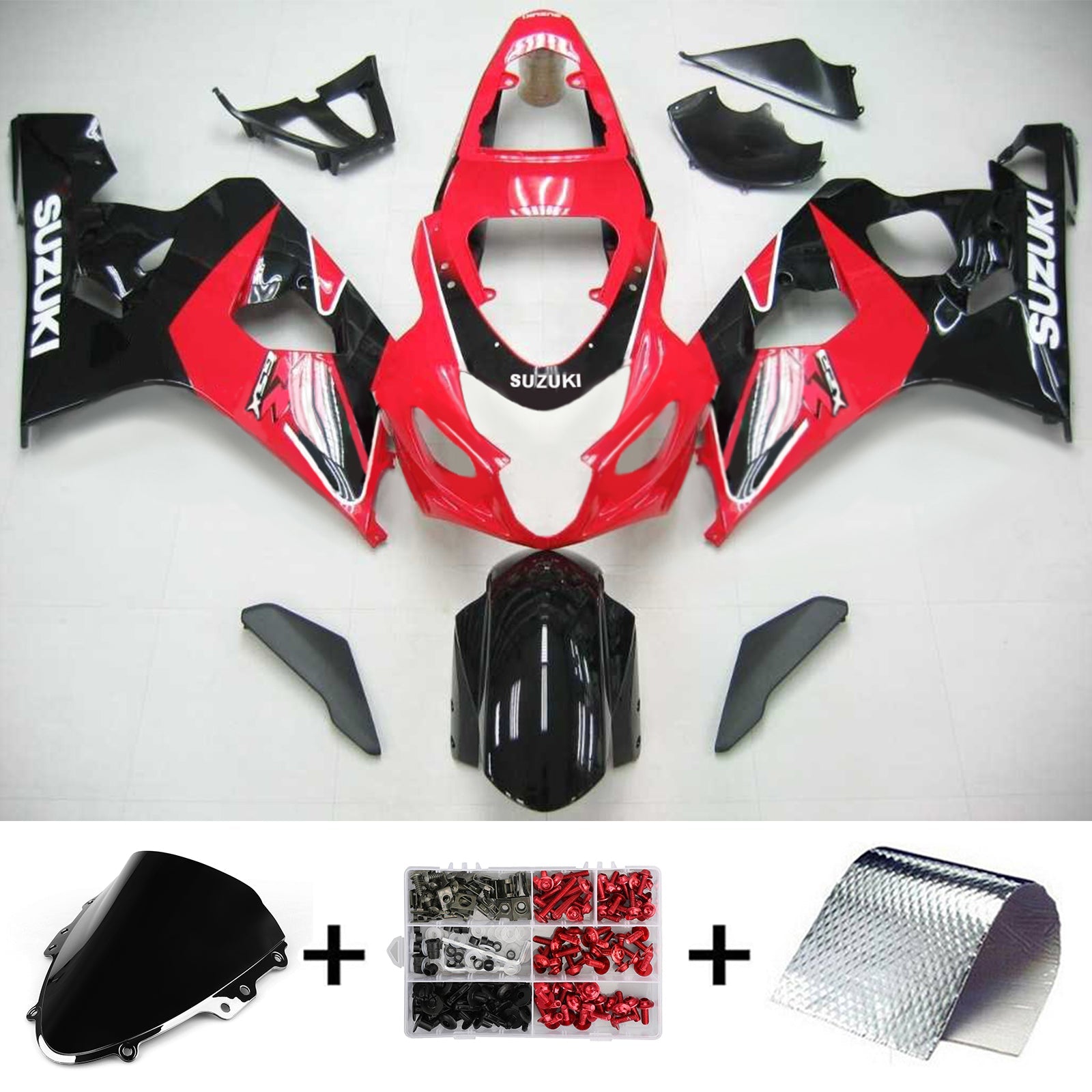 سوزوكي GSXR 600/750 2004-2005 الهدايا المجمعة هيكل السيارة البلاستيك ABS